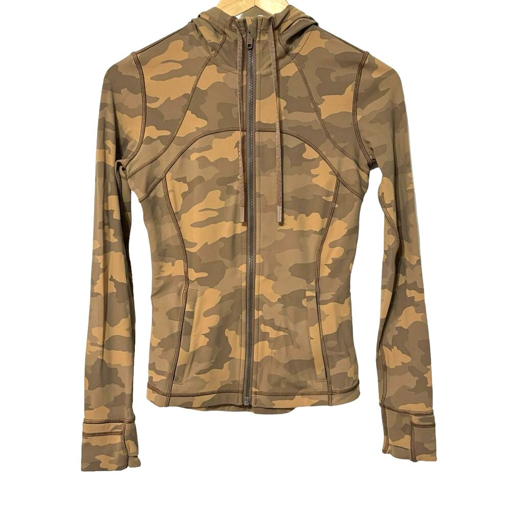 Lululemon Hooded Define Jacket Nulu Heritage 365 Camo Beige Multi - Picture 2 of 8